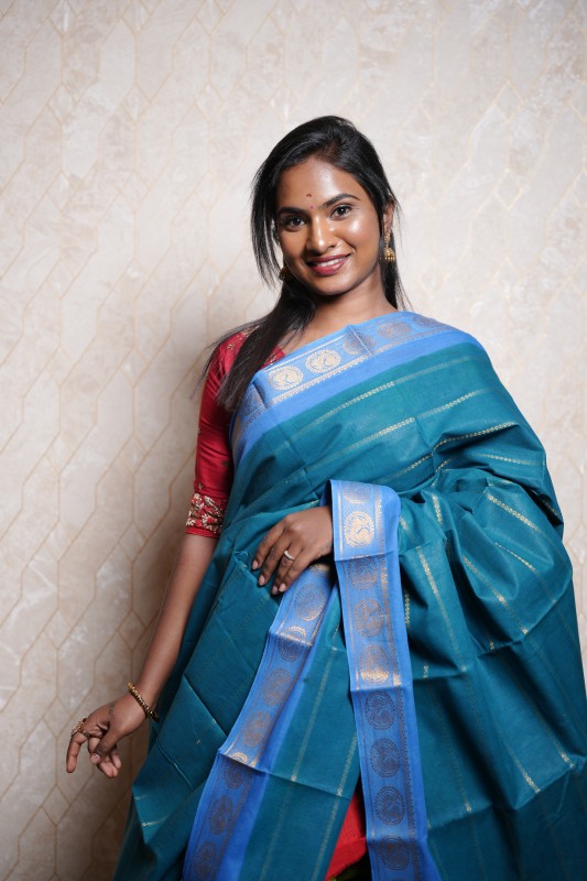Sungudi cotton saree