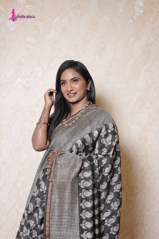 Chanderi silk saree