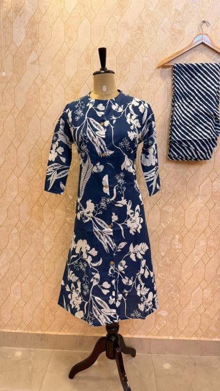Floral Indigo Co-Ord Set.