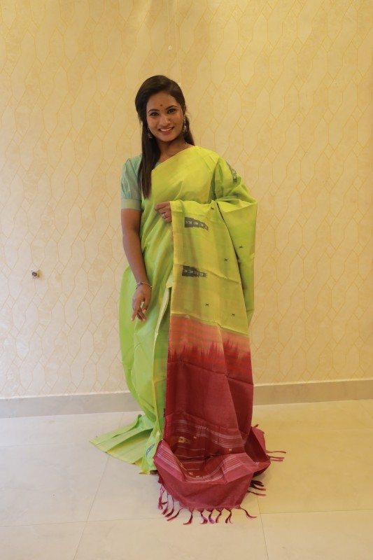 Banana pith saree