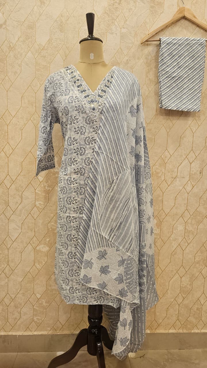 Silver Mist Cotton Set