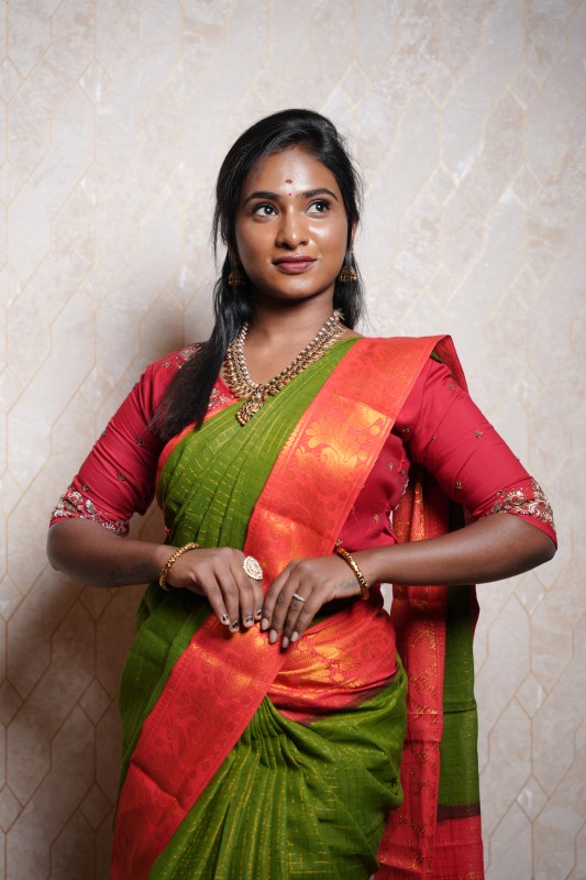 Sungudi cotton saree