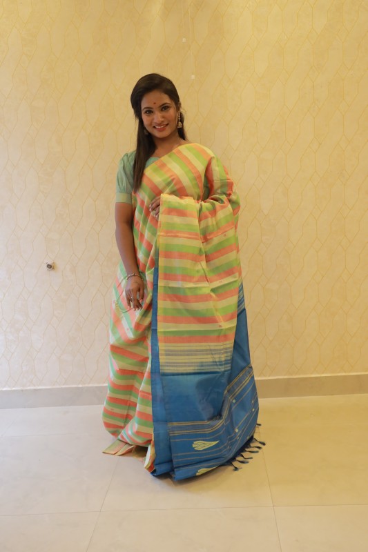 Banana pith saree