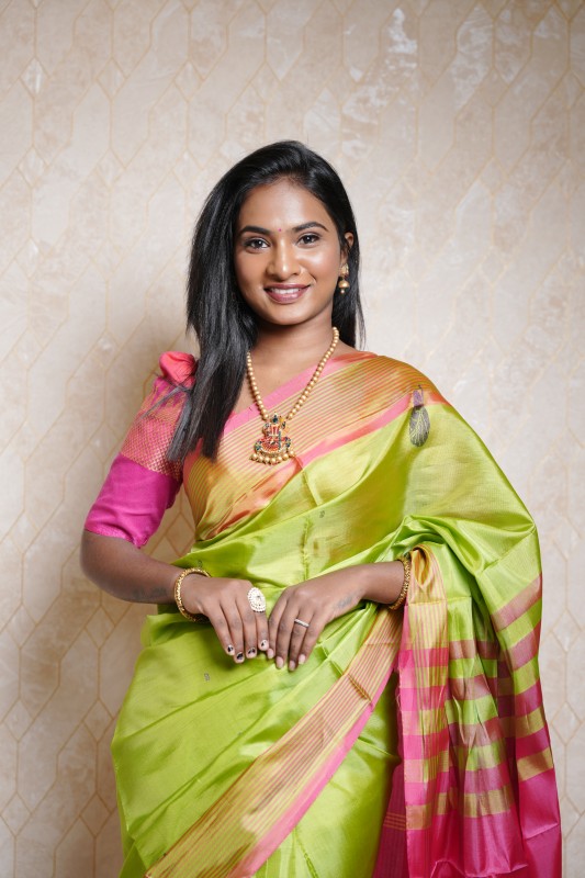 Banana pith saree